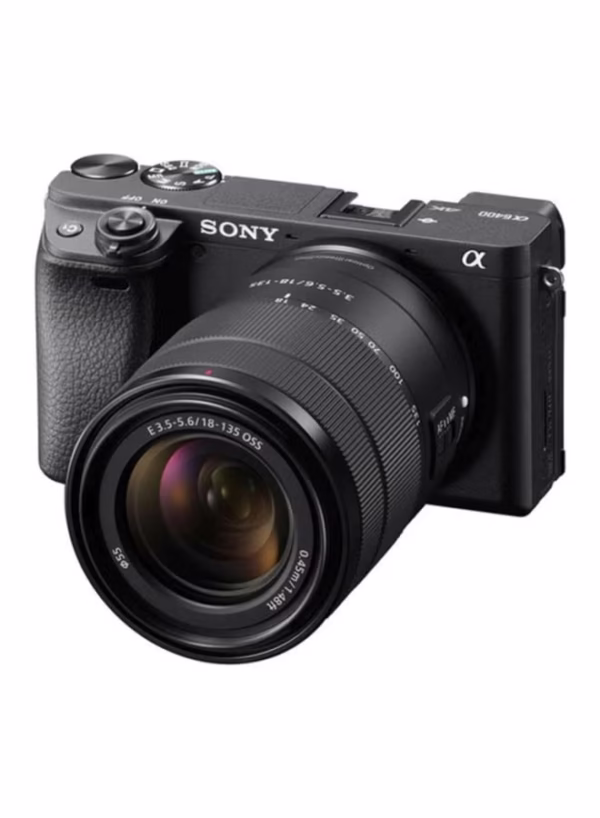 Alpha A6400 Mirrorless Camera With 18-135Mm Lens Kit, 24.2 Mega Pixel Compact Aps-C Interchangeable Lens Digital Camera With Real-Time Eye Auto FocUS, 4K Video & Flip Up Touchscreen, Ilce-6400M - Image 4