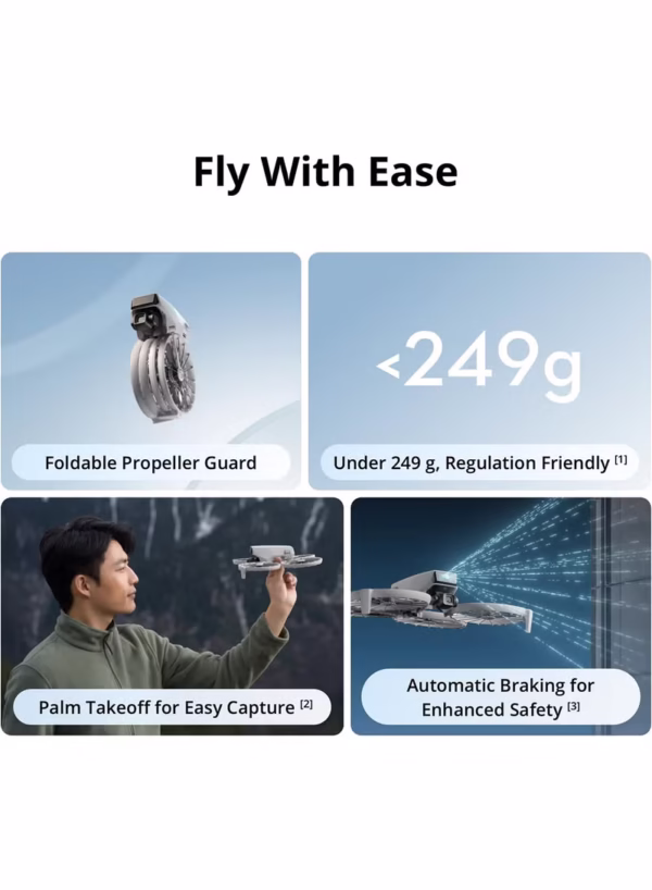 Flip Drone 4K UHD Camera for Adults 3-Axis Gimbal Stabilization, 13km Video Transmission, Palm Takeoff, Auto Return, 31-Min Flight Time MOIAT Certified-UAE Version with Official Warranty Support - Image 3