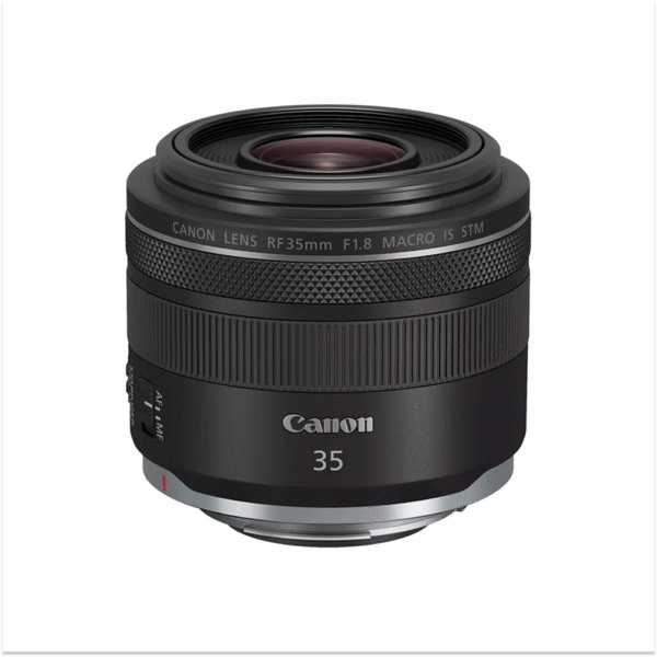 RF 35mm F1.8 IS Macro STM Lens، Enthusiast Level، Hybrid IS، STM Focusing، Great for Street، Travel & Macro Black