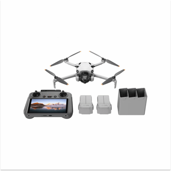Mini 4 Pro Fly More Combo (RC 2), Folding Mini-Drone 4K HDR Camera, Under 0.549 lbs/249 g, 34-Min Flight Time, 2 Extra Batteries, MOIAT Certified - UAE Version
