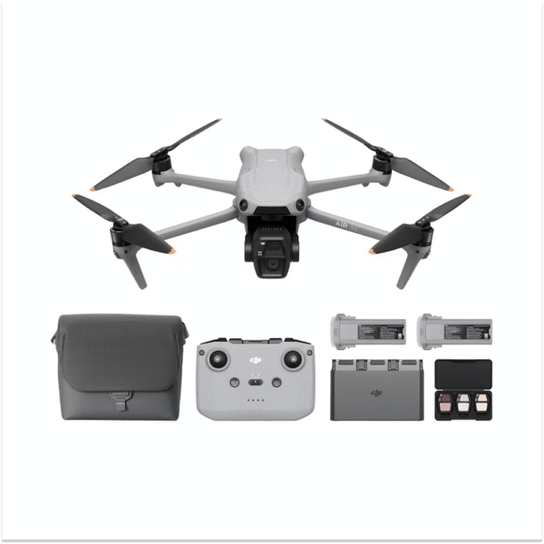 Air 3S Fly More Combo (RC-N3), Drone with 1" CMOS Wide-Angle & Medium Tele Camera, 4K/60fps HDR Video, Nightscape Omnidirectional Obstacle Sensing & 3 Batteries for Extended Flight Time