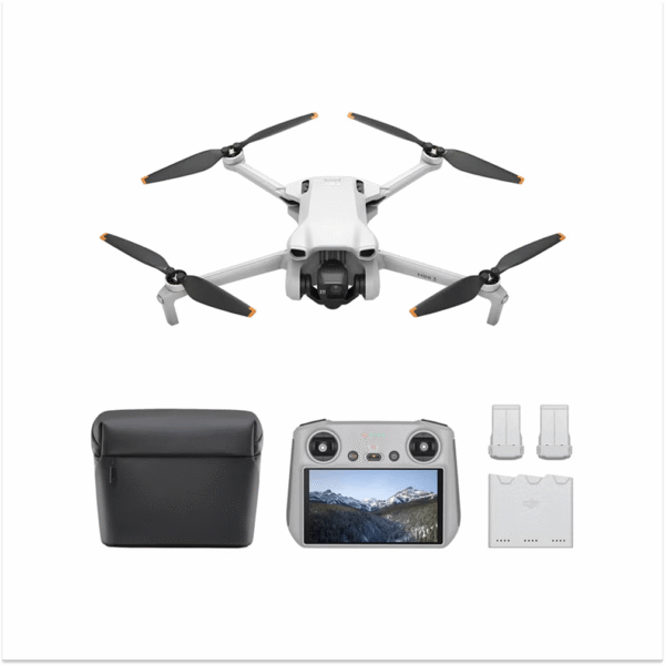 Mini 3 Fly More Combo Plus (RC) Lightweight And Foldable Mini Camera Drone MOIAT Certified - UAE Version With Official Warranty Support