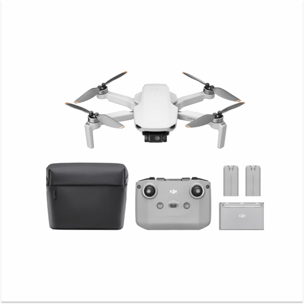 Mini 4K Fly More Combo, Drone with 4K UHD Camera for Adults, Under 249 g, 3-Axis Gimbal Stabilization, 10km Video Transmission, Auto Return, 3 Batteries for 93-Min Max Flight Time, QuickShots