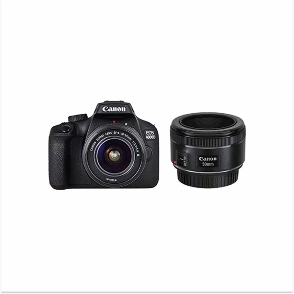 EOS 4000D 18-55 III + 50mm STM Lens Bundle Kit Black