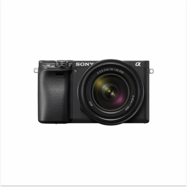 Alpha A6400 Mirrorless Camera With 18-135Mm Lens Kit, 24.2 Mega Pixel Compact Aps-C Interchangeable Lens Digital Camera With Real-Time Eye Auto FocUS, 4K Video & Flip Up Touchscreen, Ilce-6400M