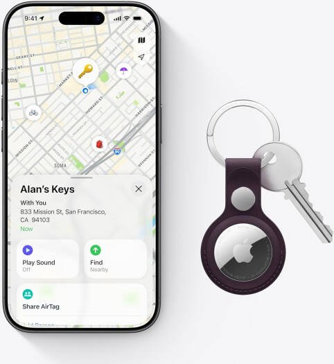 Apple AirTag 2nd Generation – Find Keys & Wallets, Sound Alerts, Works with iPhone/iPad - Image 5