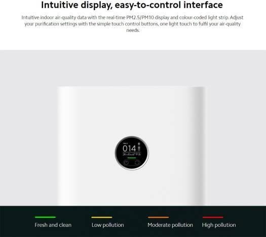 Xiaomi Smart Air Purifier 4 Pro with High-Efficiency Filtration | Ideal for Pets & Allergies | H1N1 Virus Reduction | Large Room Coverage - Image 9