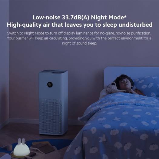 Xiaomi Smart Air Purifier 4 Pro with High-Efficiency Filtration | Ideal for Pets & Allergies | H1N1 Virus Reduction | Large Room Coverage - Image 8